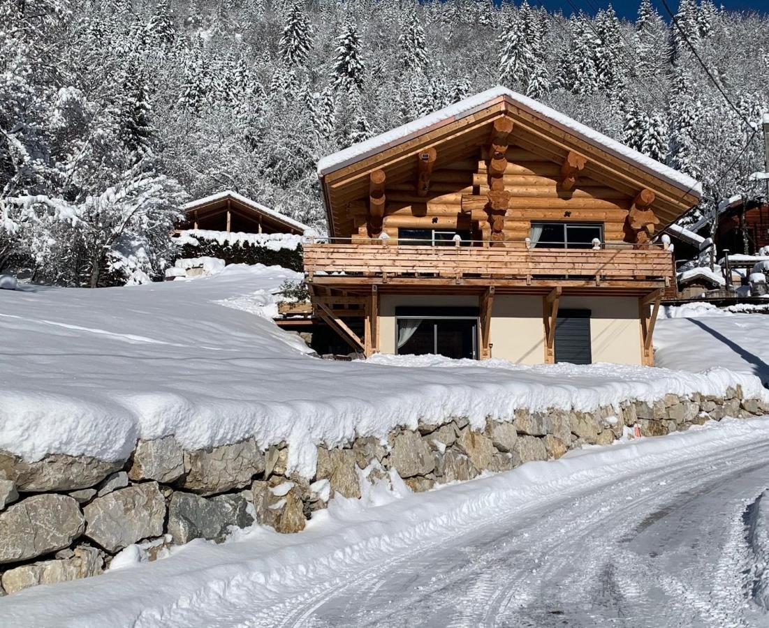 Chalet Anzac Chalet 5 Etoiles En Rondins Tout Neuf Unique Dans Les Aravis Les Villards-sur-Thônes Dış mekan fotoğraf